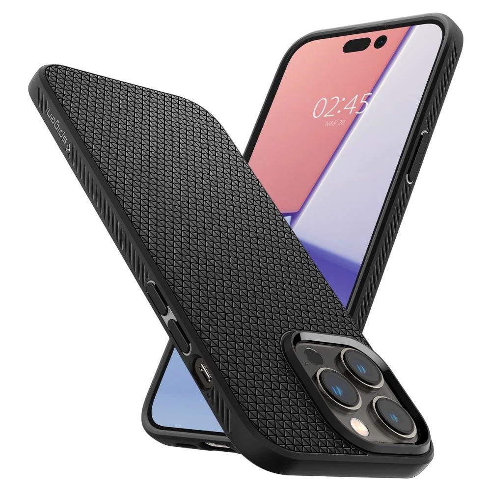 Husa, Spigen Liquid Air pentru iPhone 14 Pro Max, Negru