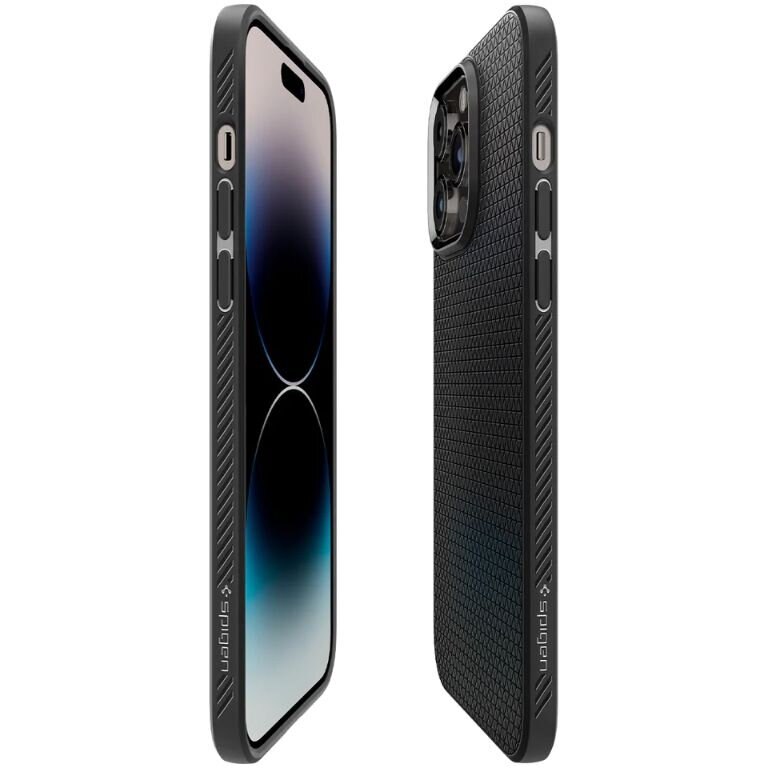 Carcasa Spigen Liquid Air compatibila cu iPhone 14 Pro Max Matte Black