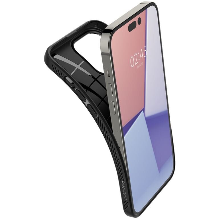 Carcasa Spigen Liquid Air compatibila cu iPhone 14 Pro Max Matte Black