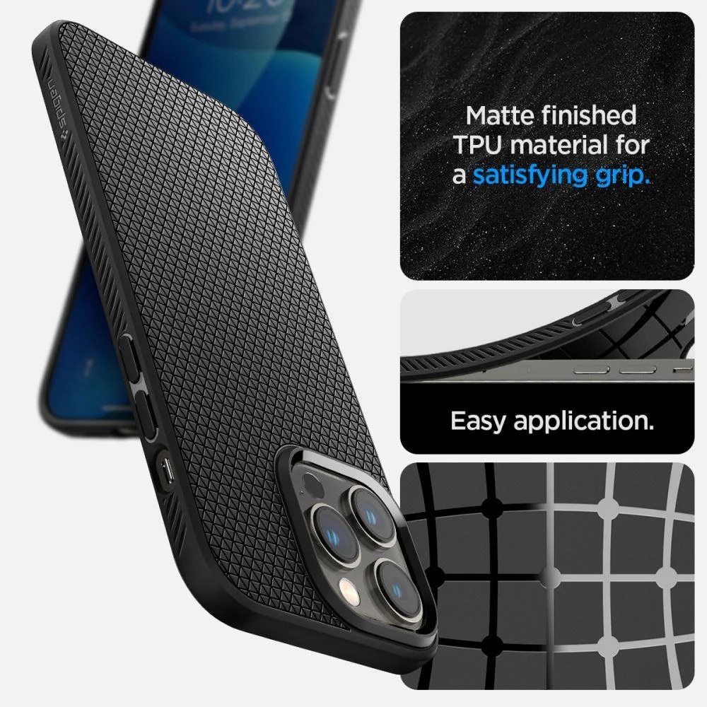 Husa, Spigen Liquid Air pentru iPhone 14 Pro Max, Negru