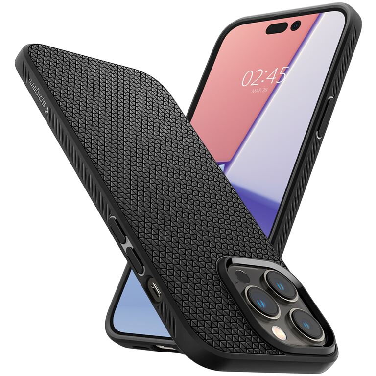 Carcasa Spigen Liquid Air compatibila cu iPhone 14 Pro Max Matte Black