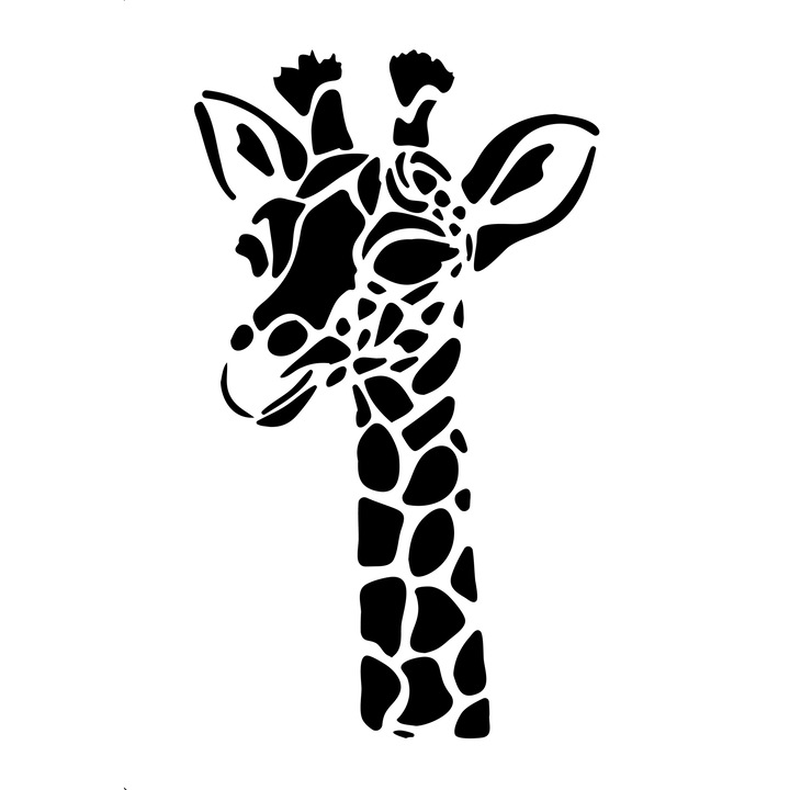 Sablon decorativ Gina, A4, reutilizabil, plastic