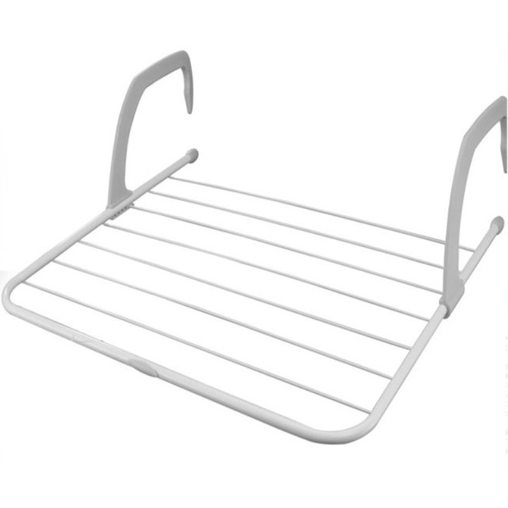 Függesztett ruhaszárító erkélyről vagy radiátorról, műanyag, 65x54x16 cm, M Deco