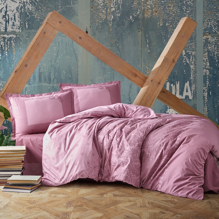 Ágyneműhuzat garnitúra, ranforce clasy king size, risa v2, 100% pamut