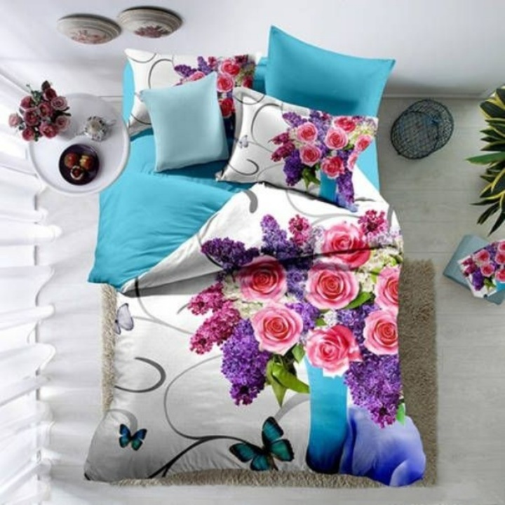 Ágyneműhuzat garnitúra poplin - kétszemélyes, qy1194, 100% pamut szatén