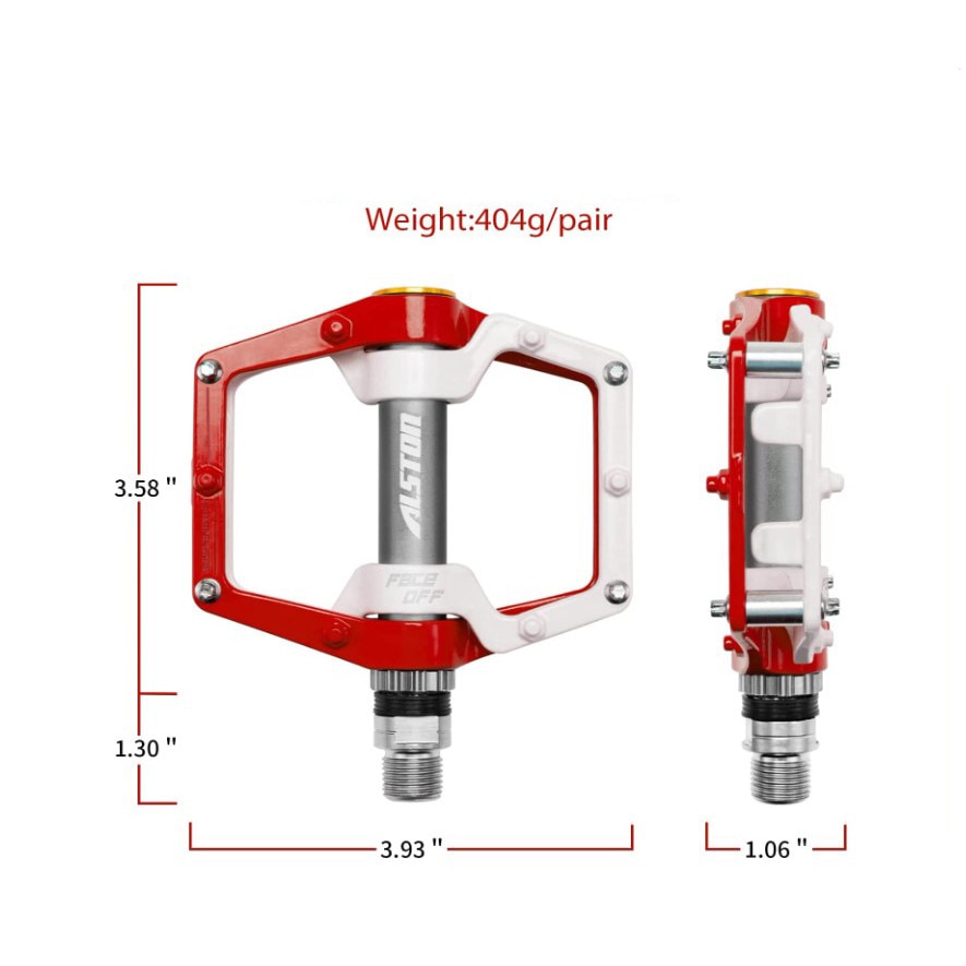 ZTZ Pedali MTB Mountain Bike Pedali 9/16 Cuscinetto Sigillato - Foto 8