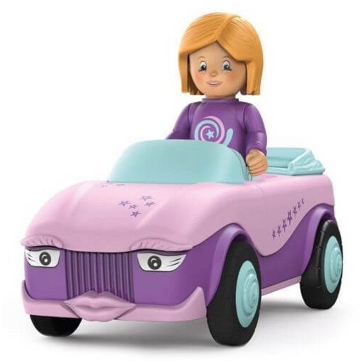 SIKU 4001026 Betty Blinky 3 részes, összekapcsolható jármű, mozgatható játékfigurával