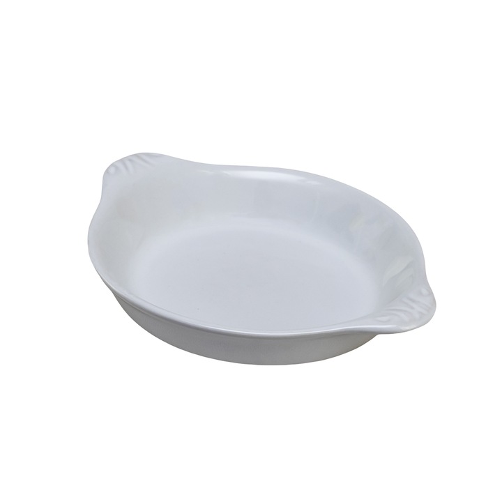 Vas termorezistent, Cesiro, 17.5 x 14.5 x 3 cm, Alb