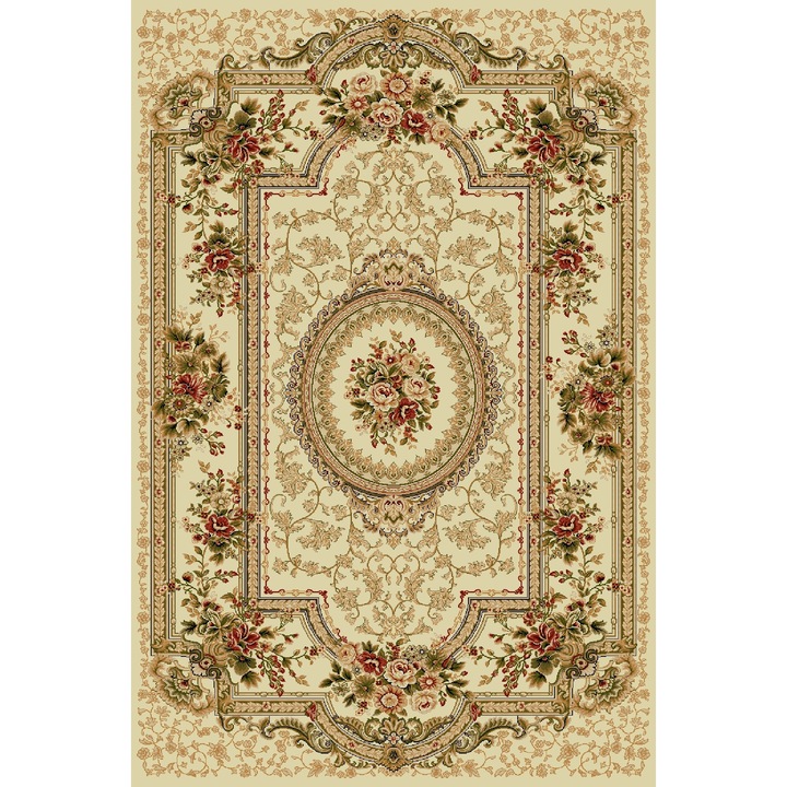 Klasszikus szőnyeg, Lotos 571-100, 80x150 cm, krém/bézs