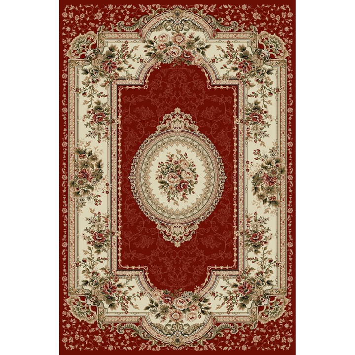Класически килим, Lotos 571-210, 150x300 см, Grena Red