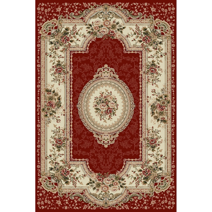 Delta Carpet Klasszikus szőnyeg, Lotos 571 210, 50x80 cm, gránát vörös színű