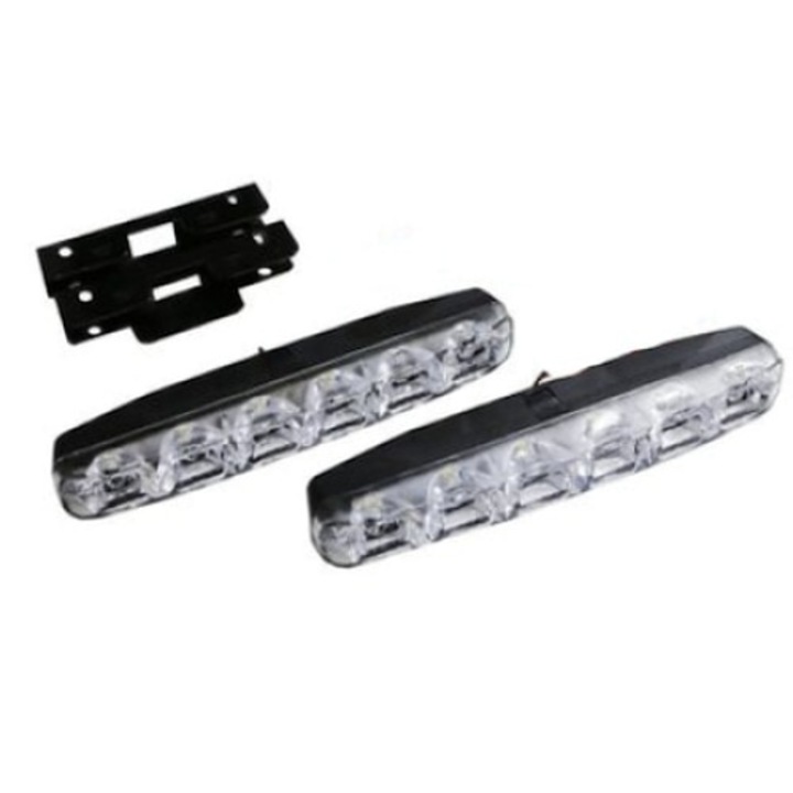 Set 2 bucati lumini de zi universale, FOXMAG24, 6 leduri premium