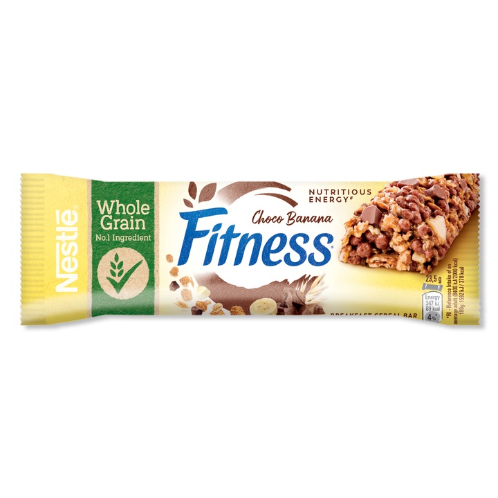 Зърнен десерт, NESTLÉ FITNESS, Шоколад и Банан, 23.5g