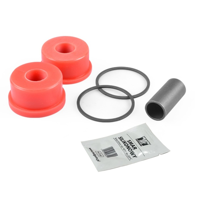 Set 6 piese/bucse brat spate, Tedgum, Pentru BMW, Gri/portocaliu