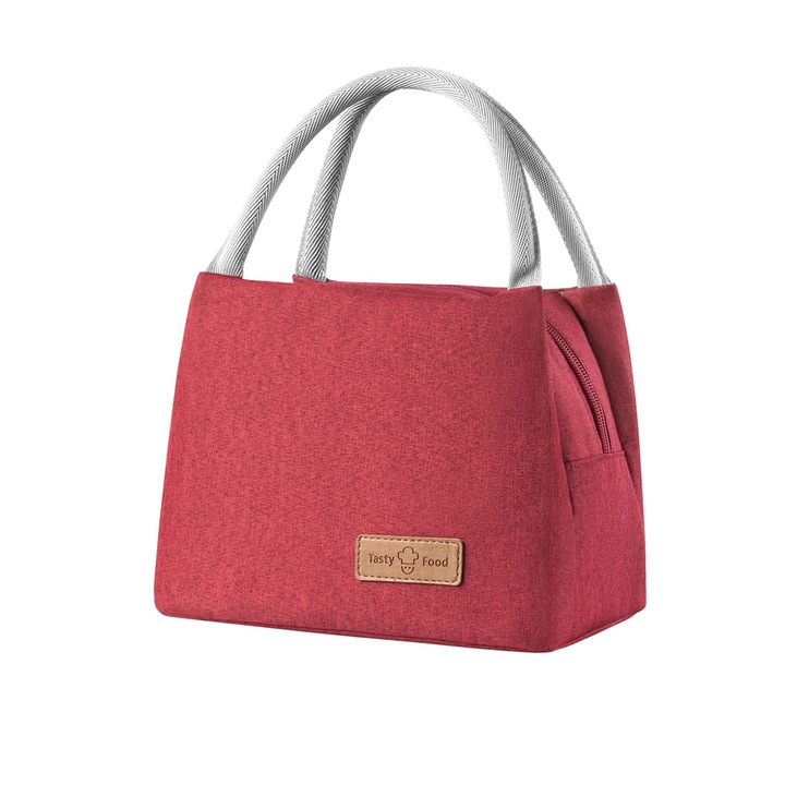 Термо чанта за храна, 27х19х15cm, Бордо