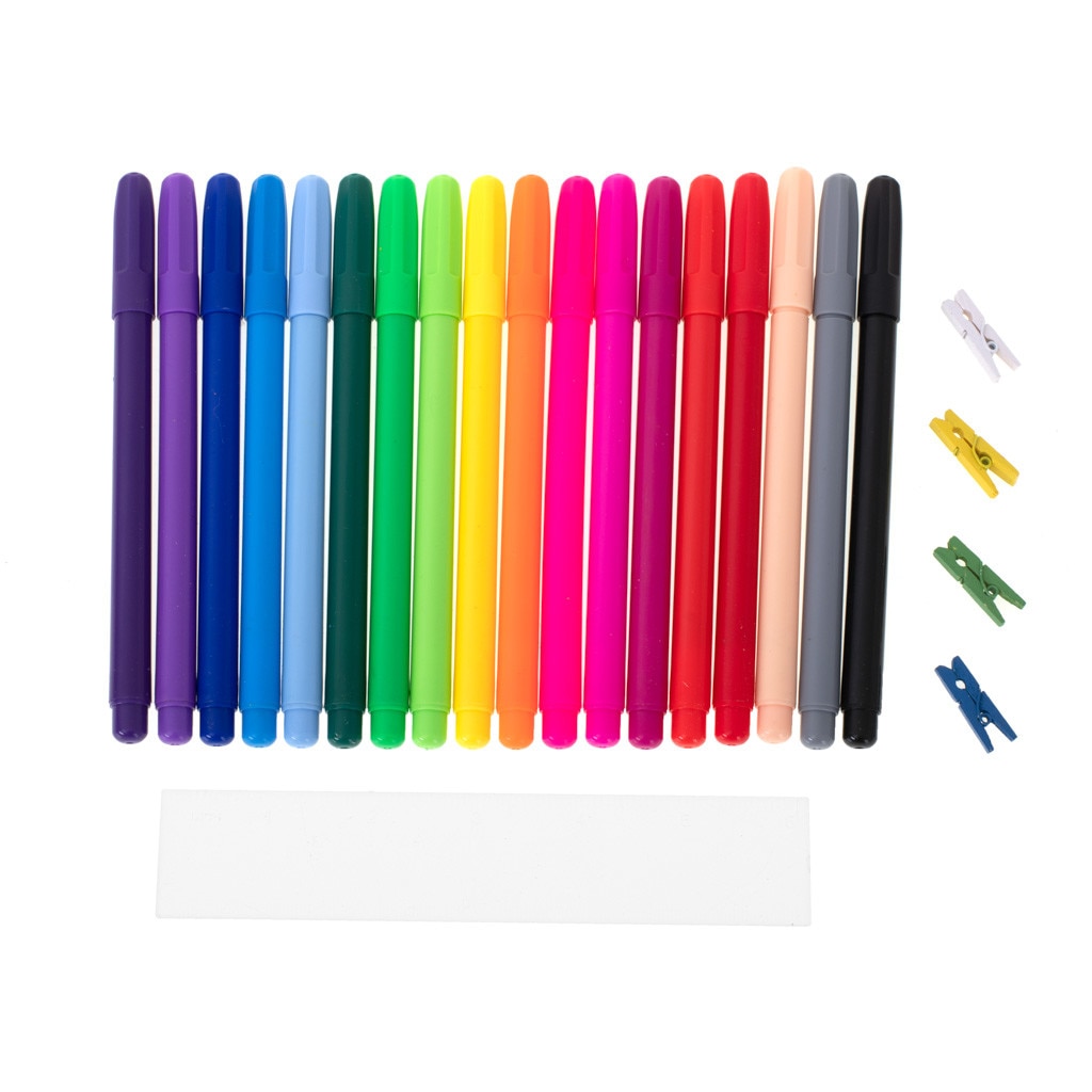 Комплект за рисуване KIK XKX5352, В дървено куфарче, 123 части, 37.5 х ...