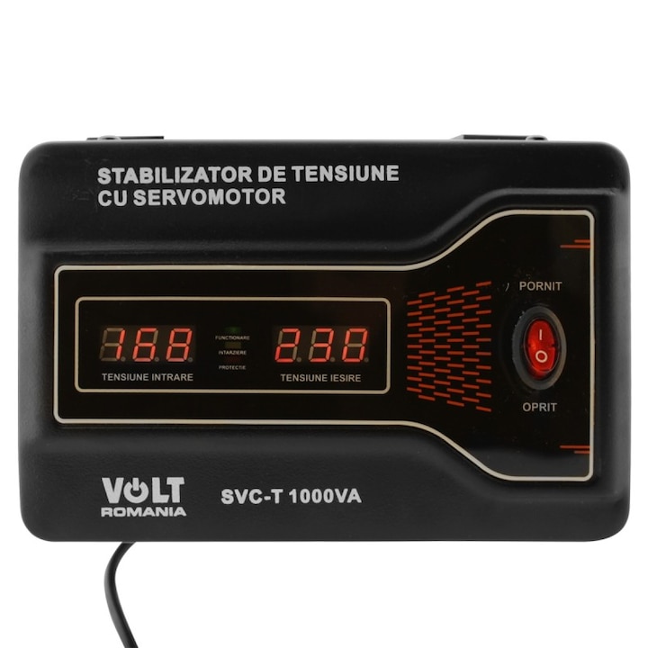 Stabilizator automat de tensiune cu servomotor 1000VA Volt Romania precizie 3%