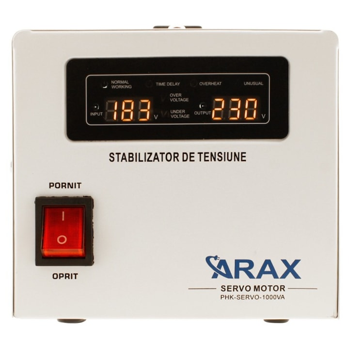 Stabilizator de tensiune cu servomotor PHK-1000VA precizie 3%