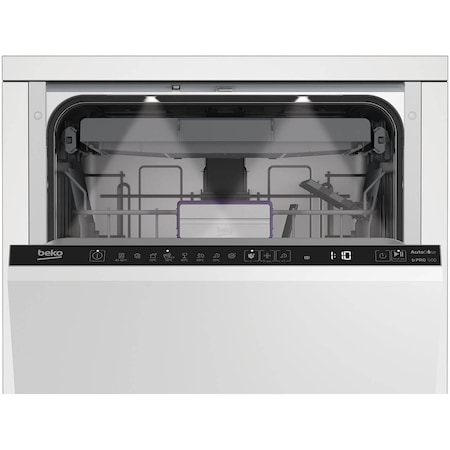 Masina de spalat vase incorporabila Beko BDIS38040A, 10 seturi, 8 programe, Clasa C, AutoDose, Motor ProSmartInverter, AutoGlassShield, SelfDry, Hygiene Intense, Sertar tacamuri, Mini 30, 45 cm