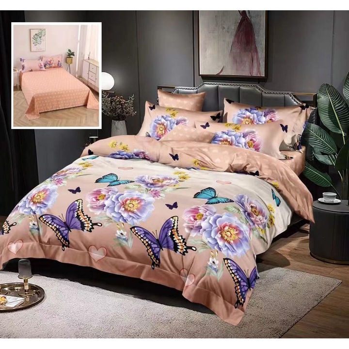 Ágyneműhuzat garnitúra, finet 6 részes, M188