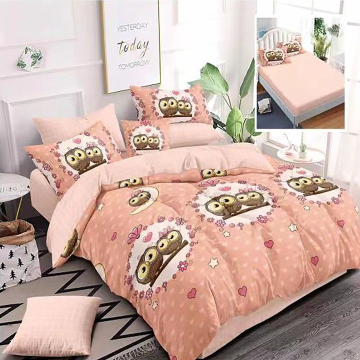 Ágyneműhuzat garnitúra, FINET 6 részes hf6p27, matrachuzattal 160/180x200