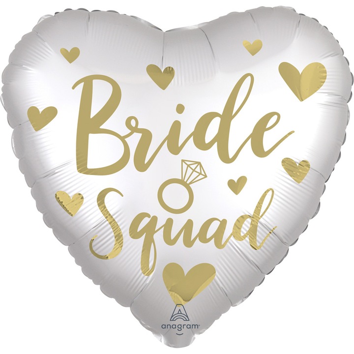 Фолиев балон Bride Squad, Amsca, 45 см, многоцветен