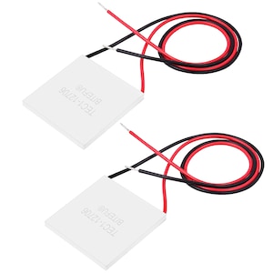 Set 2 tablete frigorifice semiconductoare, BITEFU, 12V, 6A, 40x40mm, Alb