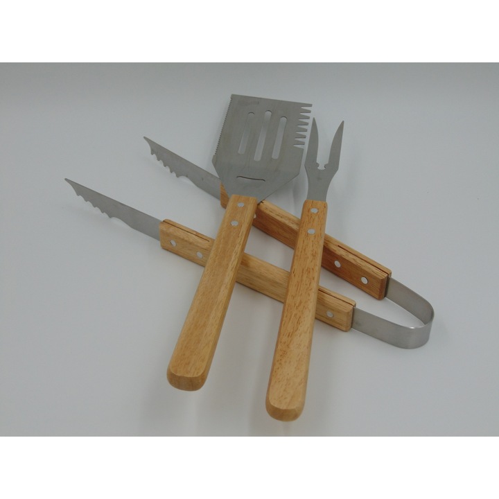 Set 3 ustensile gratar Inoxidabil WST®