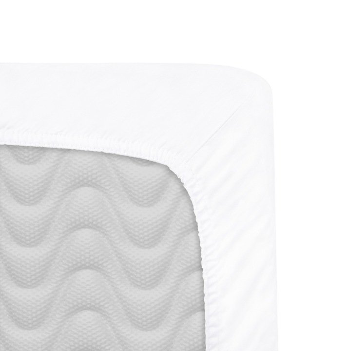 Чаршаф от памучен сатен с ластик 140х200 Darymex бял