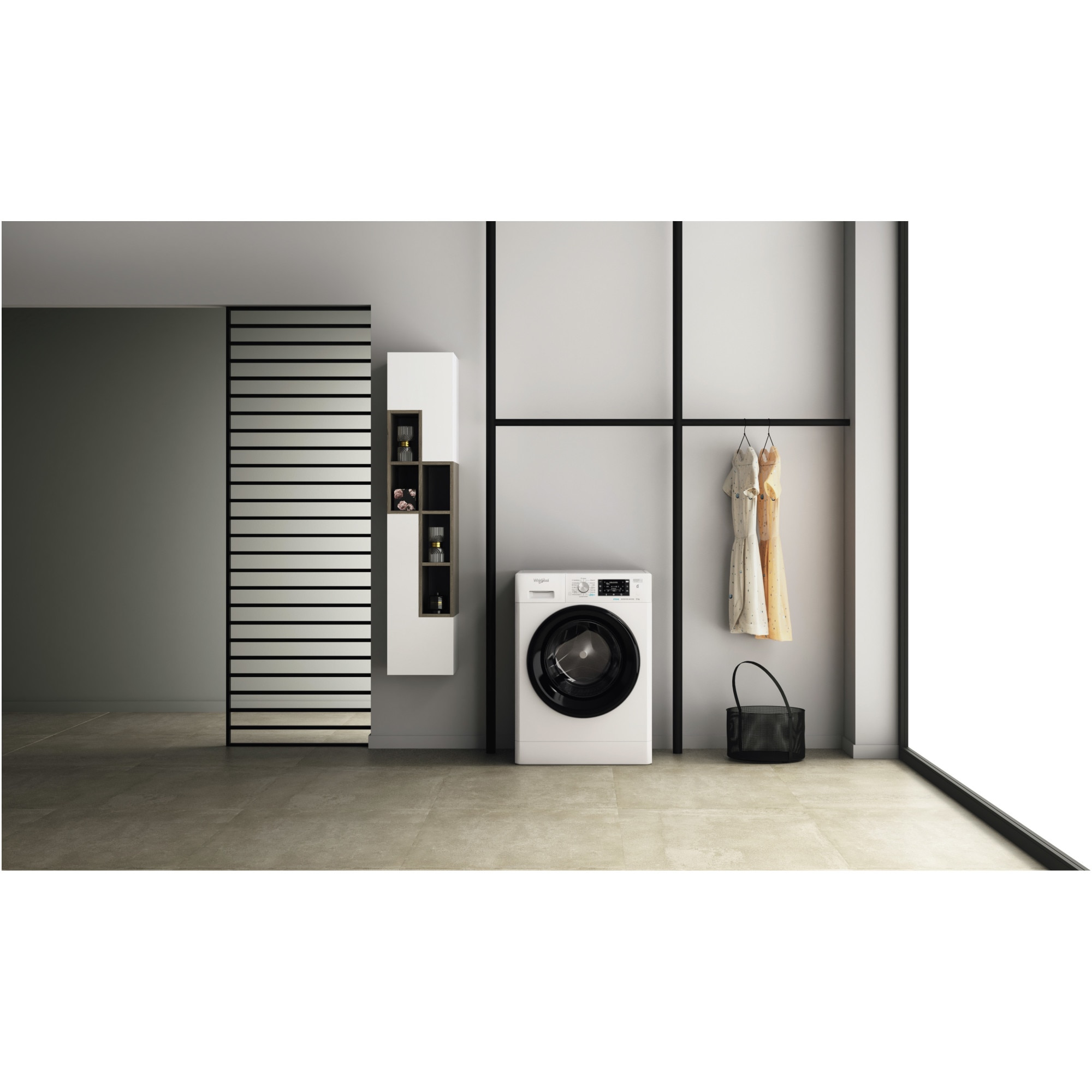 Masina de spalat rufe Whirlpool FreshCare+ FFD8648BVEE, 8 kg, 1600 RPM, Clasa C, Steam Refresh, Steam Hygiene, Tehnologia al-6lea Simt, Motor Inverter, Display LCD, Alb