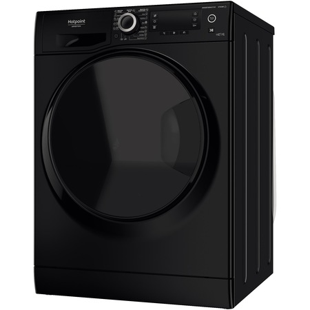 Masina de spalat rufe cu uscator Hotpoint Natis NDD11725BDAEE, 11 kg spalare, 7 kg uscare, 1600 RPM, Clasa B, Motor Inverter, Display LCD, Negru