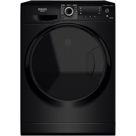 Masina de spalat rufe cu uscator Hotpoint Natis NDD9636BDAEE, 9 kg spalare, 6 kg uscare, 1400 RPM, Clasa A, Motor Inverter, Display LCD, Negru