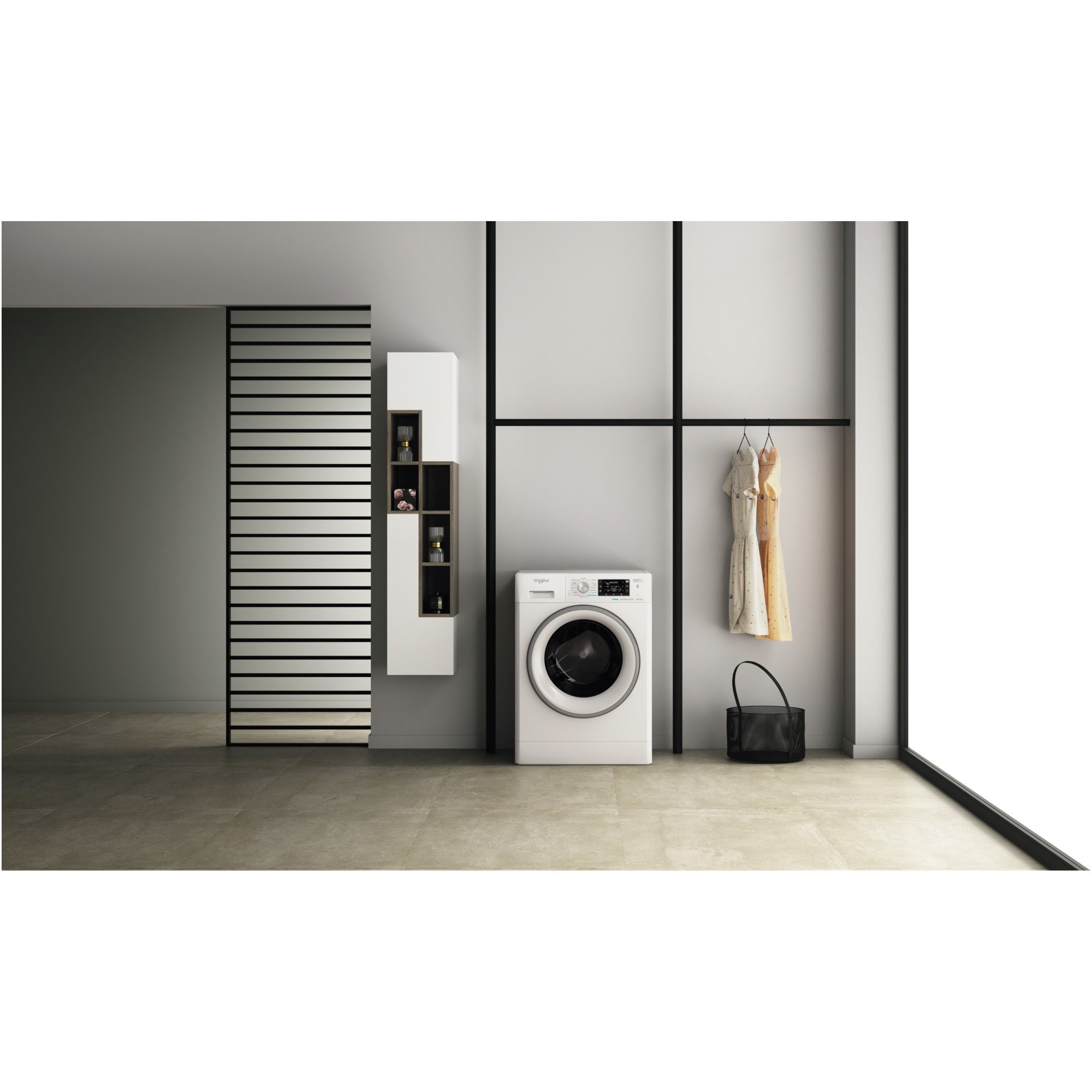Masina de spalat rufe cu uscator Whirlpool FreshCare+ FFWDD1076258SVEE, 10 kg spalare, 7 kg uscare, 1600 RPM, Clasa B, Tehnologia al 6-lea Simt, FreshCare+, Motor Inverter, Display LCD, Alb