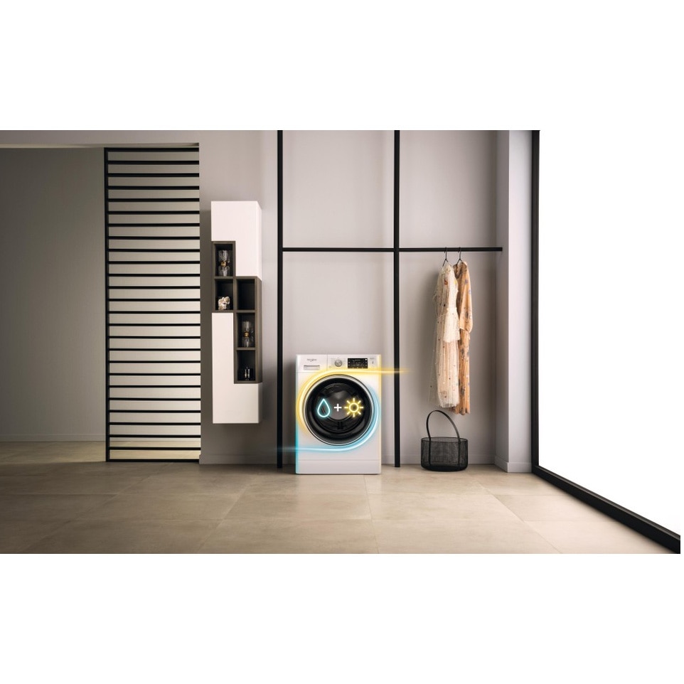 Masina de spalat rufe cu uscator Whirlpool FreshCare+ FFWDD1176258BCVEU, 11 kg spalare, 7 kg uscare, 1600 RPM, Clasa B, Tehnologia al 6-lea Simt, FreshCare+, Motor Inverter, Display LCD, Alb