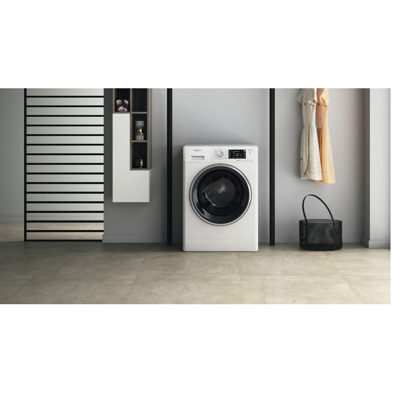 Masina de spalat rufe cu uscator Whirlpool FreshCare+ FFWDD1176258BCVEU, 11 kg spalare, 7 kg uscare, 1600 RPM, Clasa B, Tehnologia al 6-lea Simt, FreshCare+, Motor Inverter, Display LCD, Alb