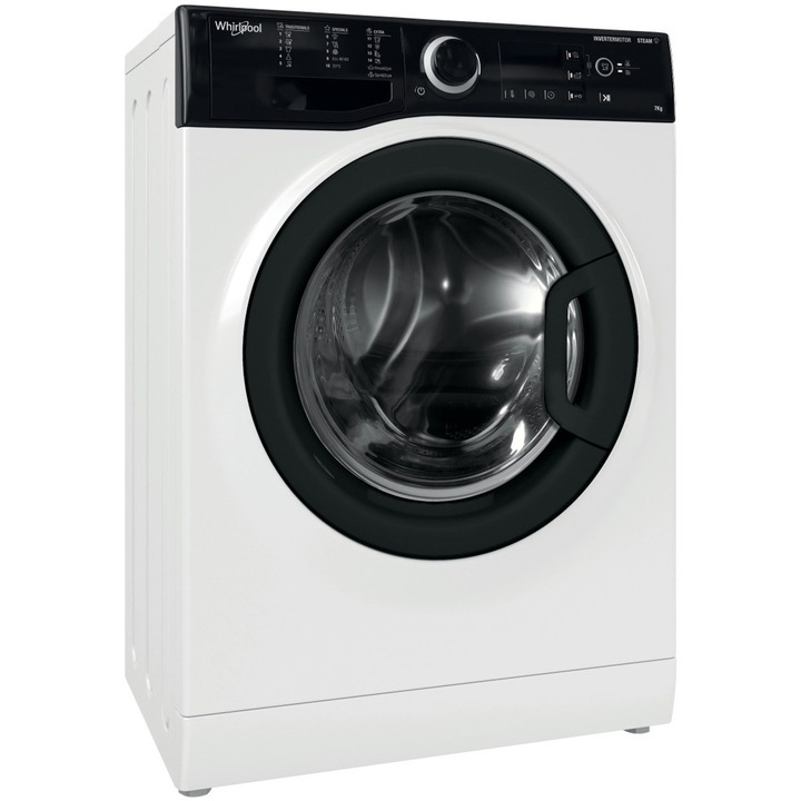 Пералня Whirlpool Slim WRSB7259BBEU, 7 кг, 1200 об/мин, Инверторен мотор, Черен