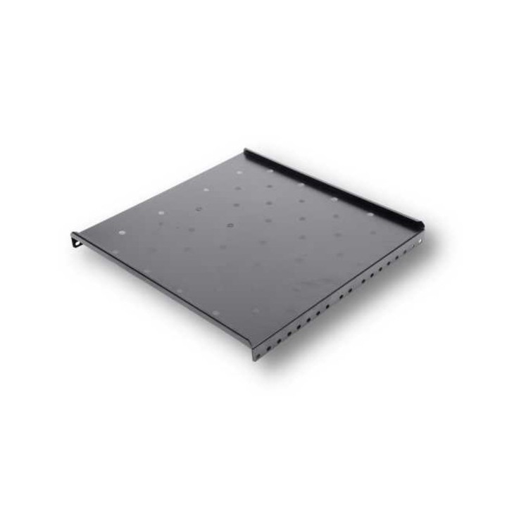 Raft fix pentru rack de perete 600mm, culoare negru RAL9004 - DATEUP