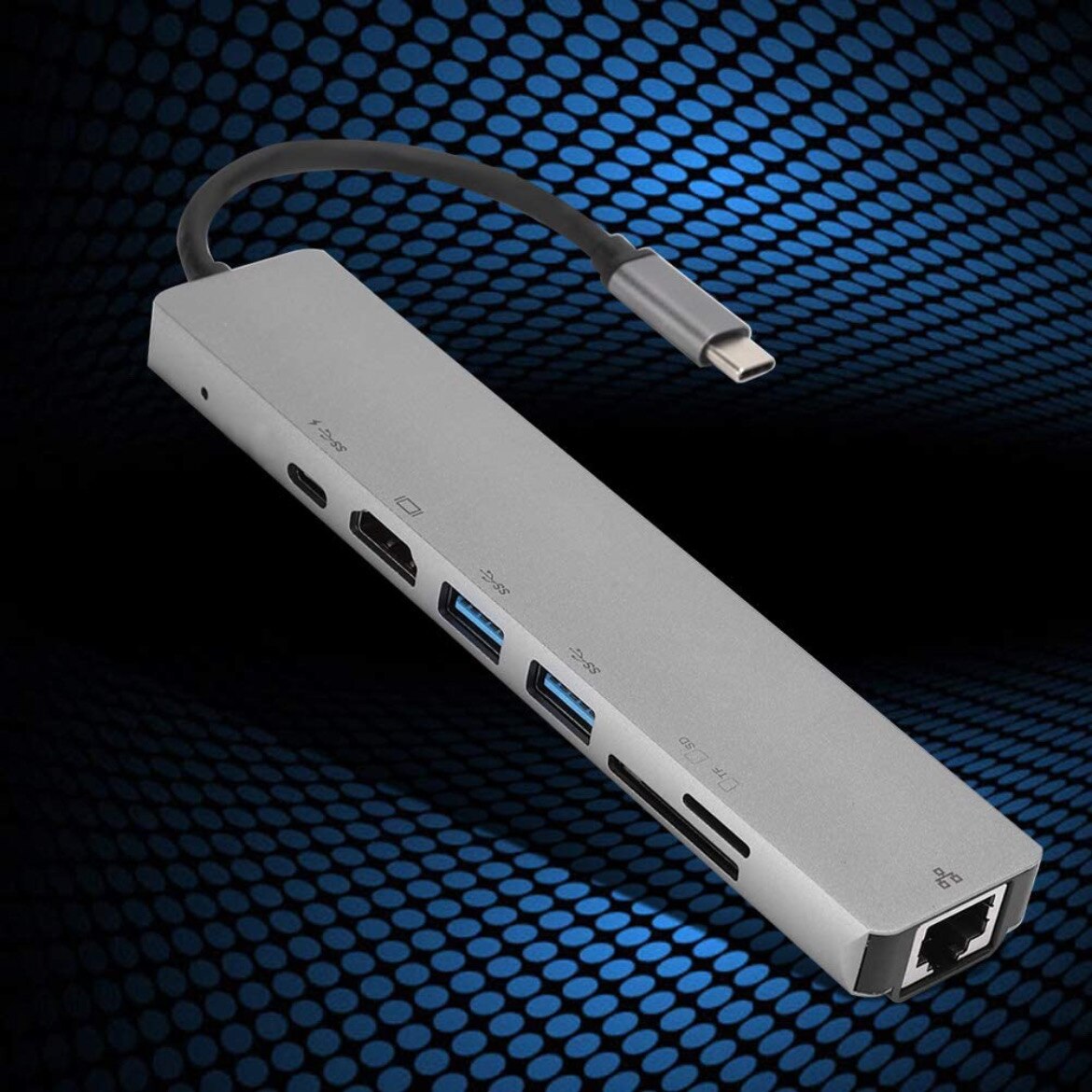 USB-C Multiport Adapter with HDMI - USB 3.0 Port - 60W PD - Black