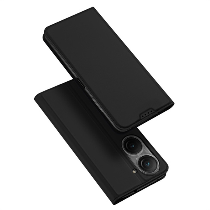 Капак за Asus Zenfone 9/Zenfone 10, Gear City, A72, Термоустойчива пластмаса, Intense Dark