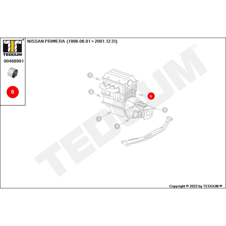 SUPPORTO MOTORE LATO SINISTRO - TOYOTA RAV 4 - 2,0 D - 85KW - ANNO 2000 2005 Cod 1237228030