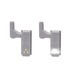 Set 2 lampi LED pentru dulap cu atasare pe balamale, 1.5 W, 7 cm, baterii incluse, Universale, Gri