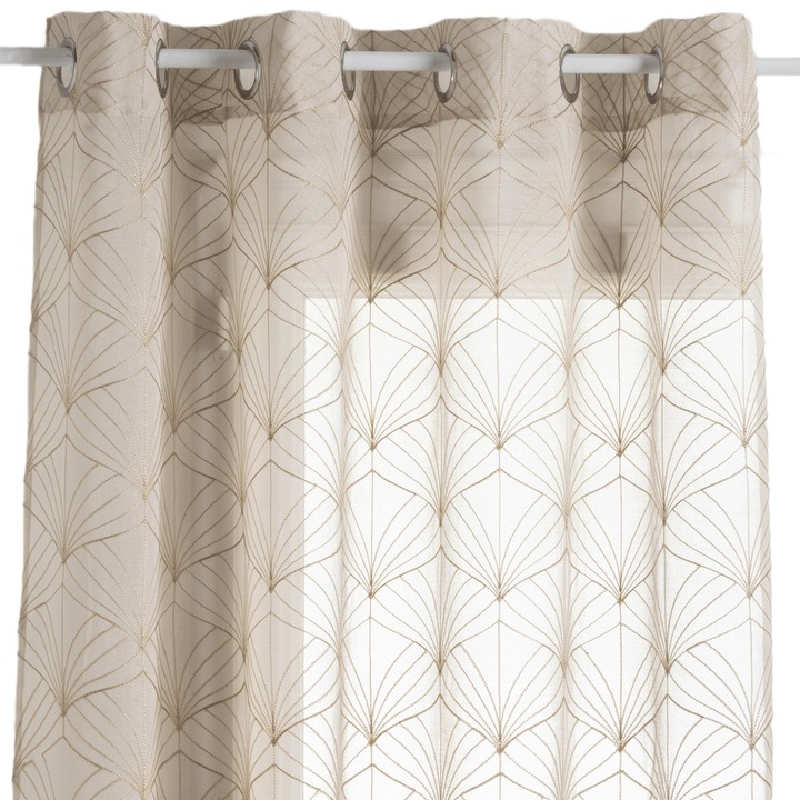 Перде Mia Lin, Полиестер, 140 x 240 см, Бежово