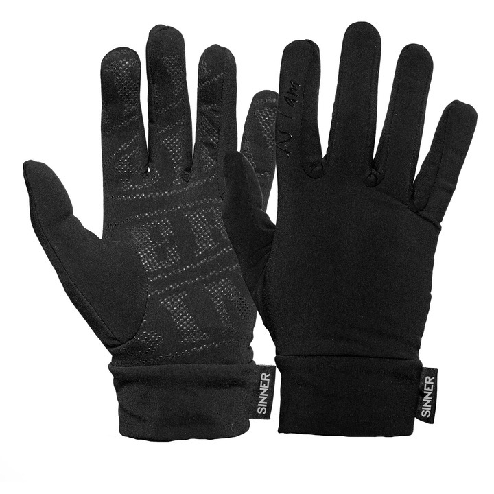 Зимни зимни ръкавици Sinner Huff Fleece, унисекс, черни, размер L