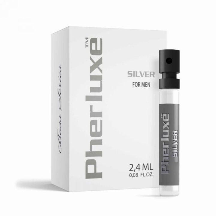 Parfum cu feromoni Boss Series Pherluxe Silver, Barbati, 2.4 ml