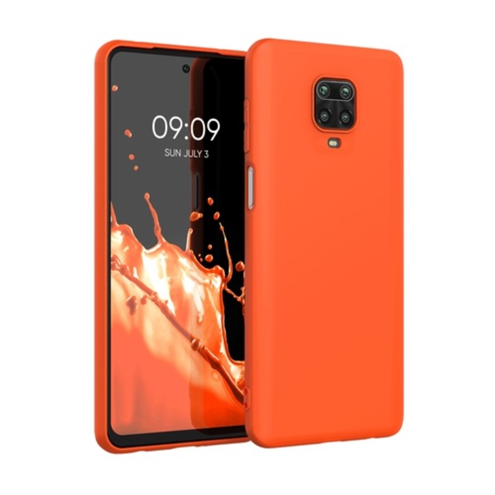 Telefontok Xiaomi Redmi Note 9S / Redmi Note 9 Pro / Redmi Note 9 Pro Max, szilikon, narancssárga, 52140.69