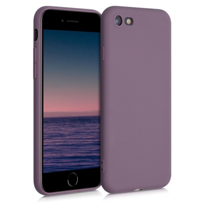 Telefontok Apple iPhone 8 / iPhone 7 / iPhone SE 2 készülékhez, szilikon, lila, 39458.181