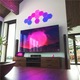 Kit panouri luminoase LED modulare inteligente Nanoleaf, RGB, Wi-Fi, sincronizare muzica, lumina colorata, 15 panouri, Alb