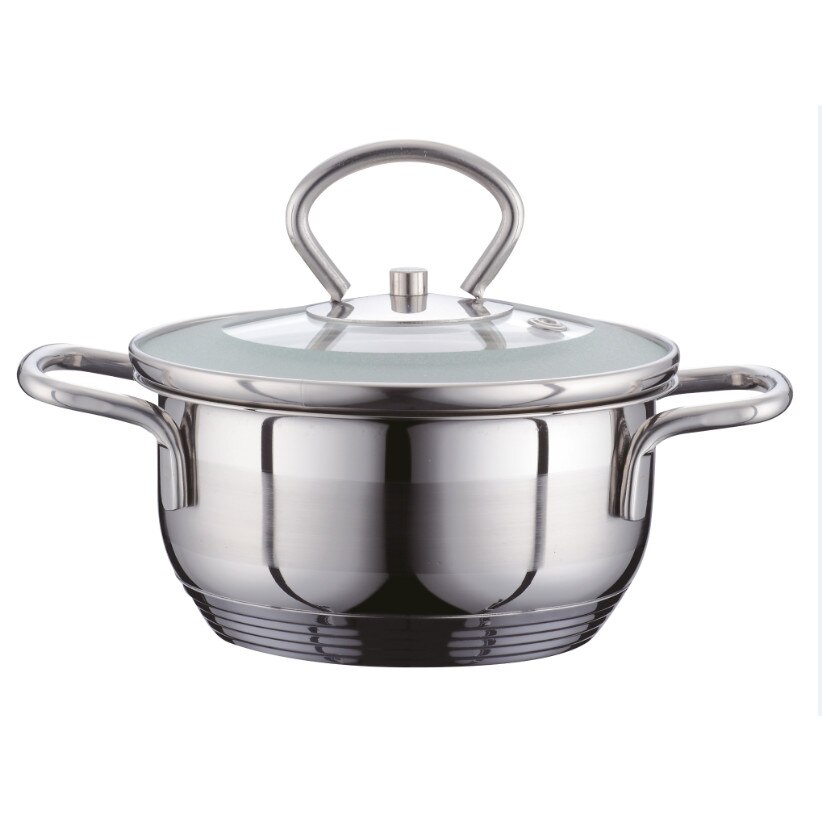 Cratita din Inox cu Capac Peterhof, 2.5 Litri, 20 cm, Triplustratificat, Inductie