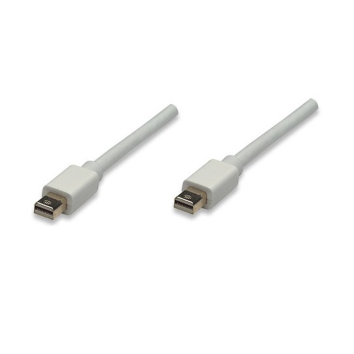 Cablu Display Port 1M, Alb, Manhattan - MHT324557