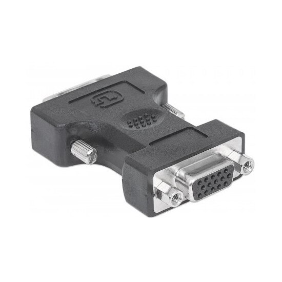 Pachet Adaptor video digital, Manhattan - MHT328883 + Suport magnetic Tellur MCM3 pentru ventilatie, plastic, Negru